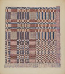 Coverlet, c. 1938. Creator: Katherine Hastings