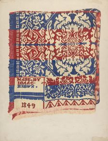 Coverlet, c. 1938. Creator: Katherine Hastings