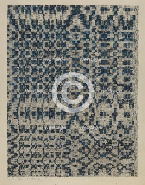 Coverlet, c. 1938. Creator: Magnus S. Fossum.