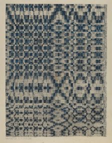 Coverlet, c. 1938. Creator: Magnus S. Fossum