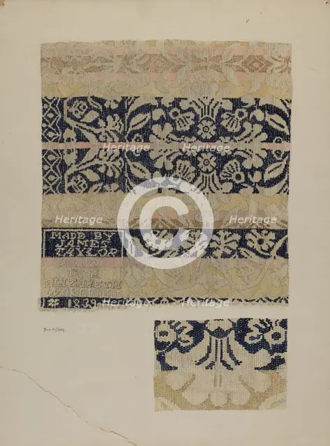 Coverlet, c. 1939. Creator: Eva Wilson.