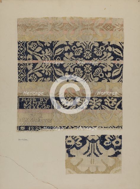 Coverlet, c. 1939. Creator: Eva Wilson.