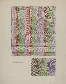 Coverlet, c. 1939. Creator: Florence Milto