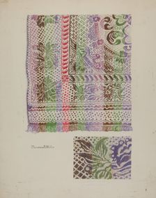 Coverlet, c. 1939. Creator: Florence Milto