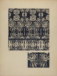 Coverlet, c. 1939. Creator: Henry Moran