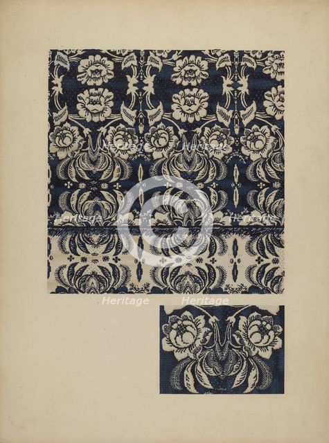 Coverlet, c. 1939. Creator: Henry Moran.