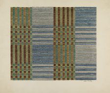 Coverlet, c. 1939. Creator: Merkley, Arthur G.