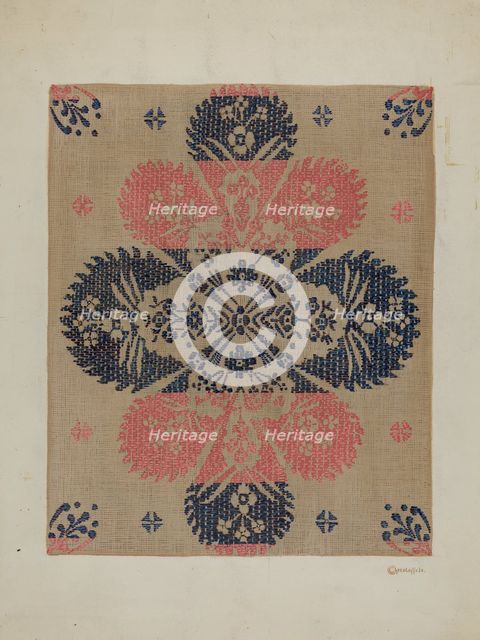 Coverlet, c. 1940. Creator: Cornelius Christoffels.