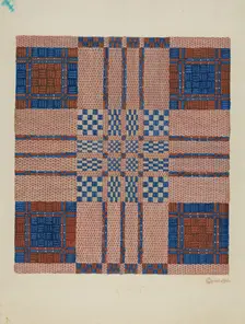 Coverlet, c. 1940. Creator: Cornelius Christoffels