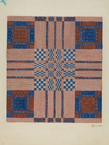 Coverlet, c. 1940. Creator: Cornelius Christoffels