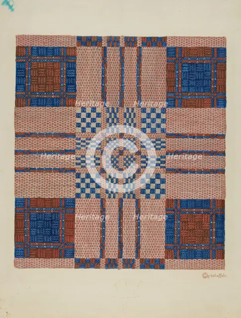 Coverlet, c. 1940. Creator: Cornelius Christoffels.