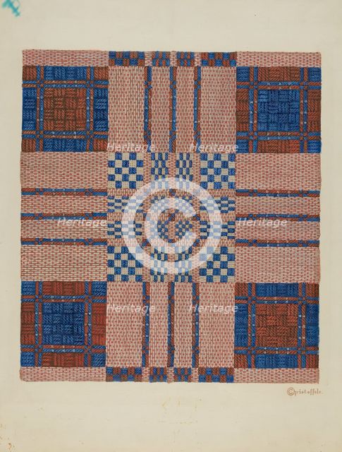 Coverlet, c. 1940. Creator: Cornelius Christoffels.