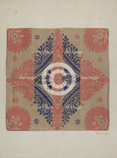 Coverlet, c. 1940. Creator: Cornelius Christoffels.