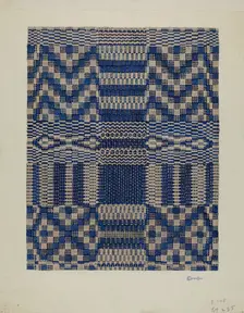 Coverlet, c. 1940. Creator: Cornelius Christoffels