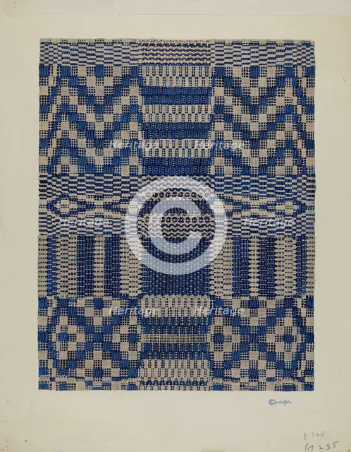Coverlet, c. 1940. Creator: Cornelius Christoffels.