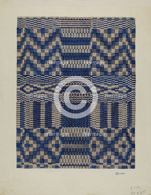 Coverlet, c. 1940. Creator: Cornelius Christoffels.