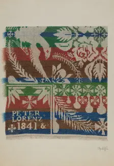 Coverlet, c. 1940. Creator: Cornelius Christoffels