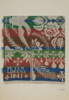 Coverlet, c. 1940. Creator: Cornelius Christoffels