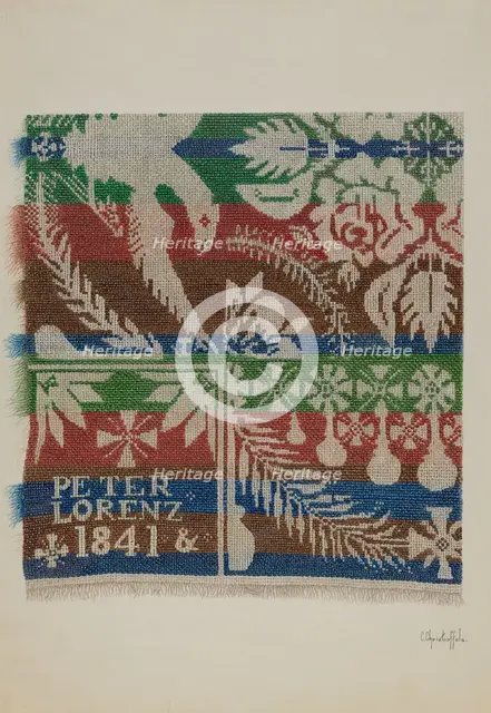 Coverlet, c. 1940. Creator: Cornelius Christoffels.