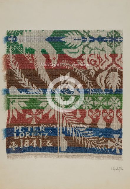 Coverlet, c. 1940. Creator: Cornelius Christoffels.