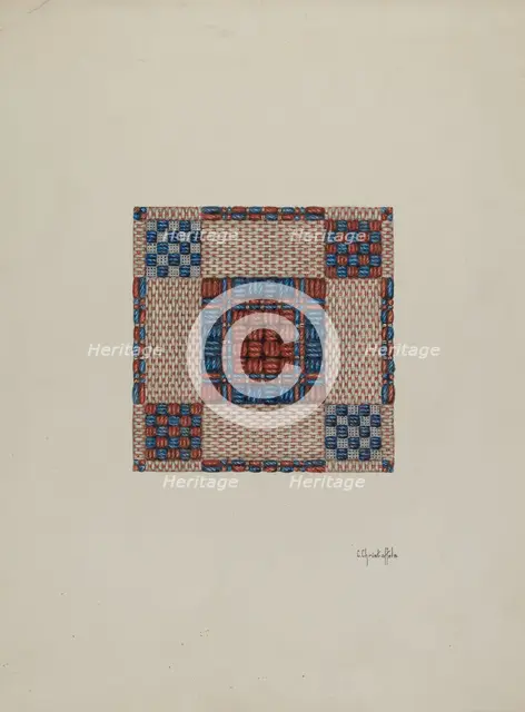 Coverlet, c. 1940. Creator: Cornelius Christoffels.