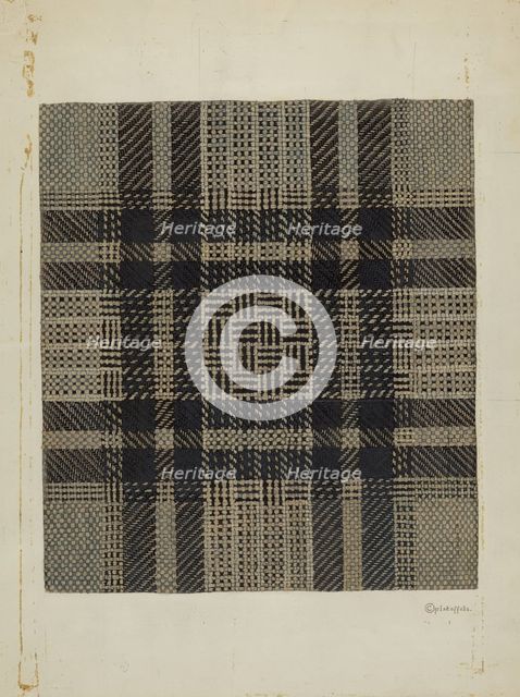 Coverlet, c. 1940. Creator: Cornelius Christoffels.