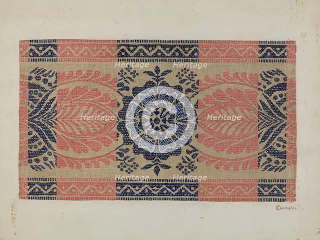 Coverlet, c. 1940. Creator: Cornelius Christoffels.