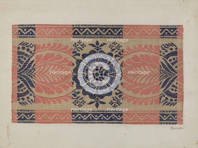 Coverlet, c. 1940. Creator: Cornelius Christoffels.