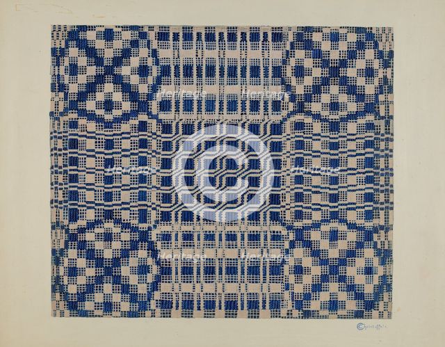 Coverlet, c. 1940. Creator: Cornelius Christoffels.