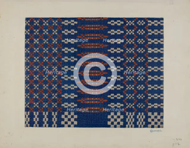 Coverlet, c. 1940. Creator: Cornelius Christoffels.