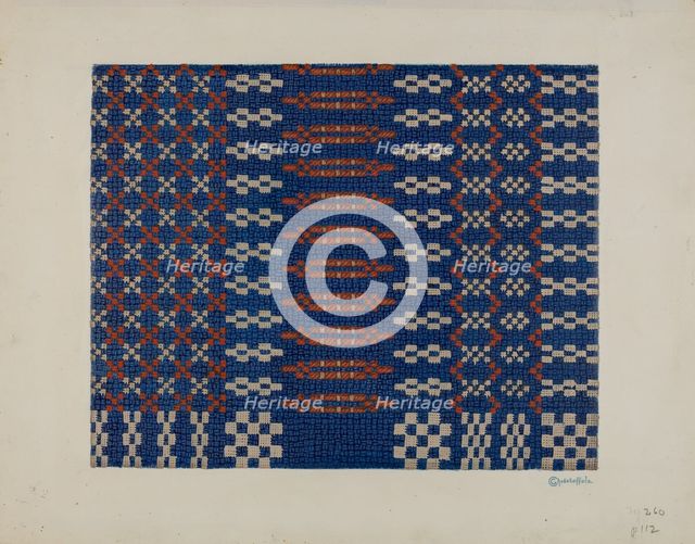 Coverlet, c. 1940. Creator: Cornelius Christoffels.
