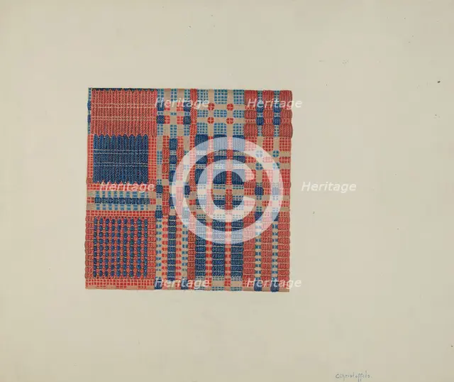 Coverlet, c. 1940. Creator: Cornelius Christoffels.