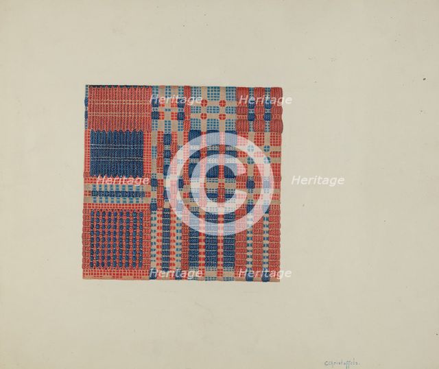 Coverlet, c. 1940. Creator: Cornelius Christoffels.