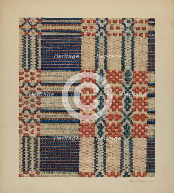 Coverlet, c. 1940. Creator: Charles Roadman.
