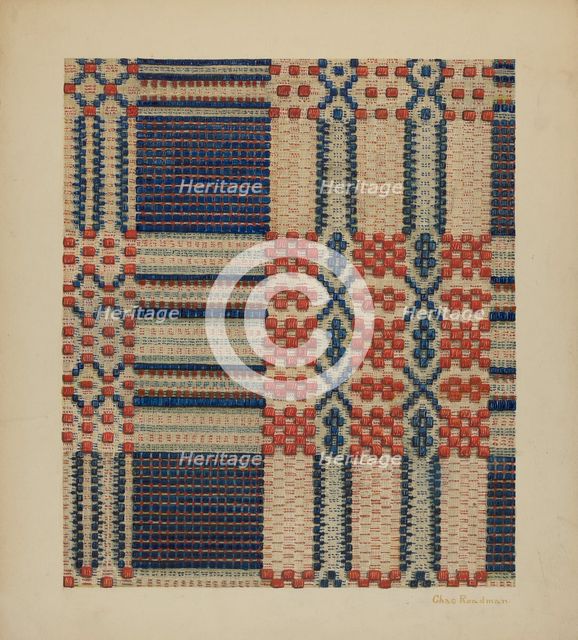 Coverlet, c. 1940. Creator: Charles Roadman.