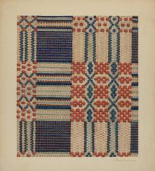 Coverlet, c. 1940. Creator: Charles Roadman
