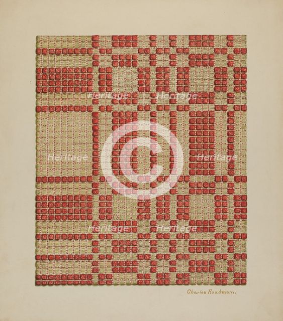 Coverlet, c. 1940. Creator: Charles Roadman.