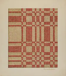 Coverlet, c. 1940. Creator: Charles Roadman