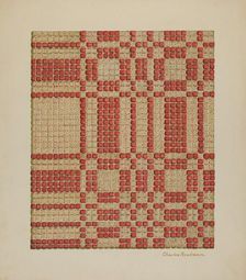 Coverlet, c. 1940. Creator: Charles Roadman