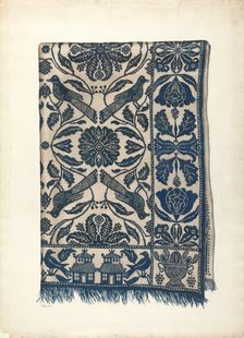 Coverlet, c. 1940. Creator: Charlotte Winter