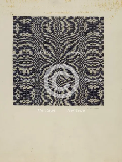 Coverlet, c. 1940. Creator: Ann Belle N. Eubank.