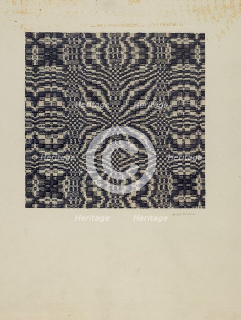 Coverlet, c. 1940. Creator: Ann Belle N. Eubank.