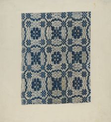 Coverlet, c. 1940. Creator: Betty Jacob