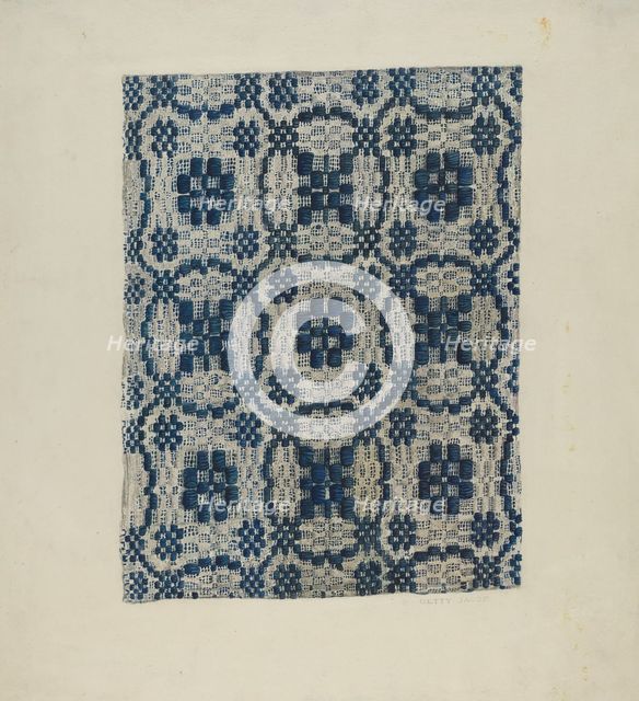 Coverlet, c. 1940. Creator: Betty Jacob.
