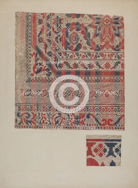 Coverlet, c. 1940. Creator: Betty Jacob.