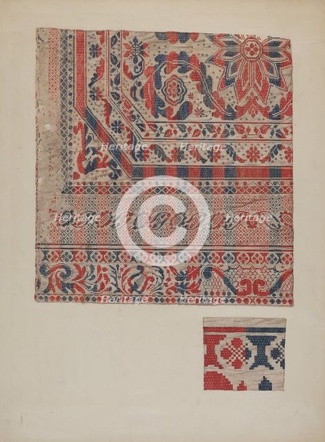 Coverlet, c. 1940. Creator: Betty Jacob.