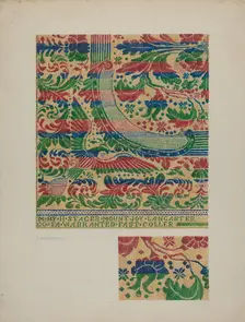 Coverlet, c. 1940. Creator: Florence Milto