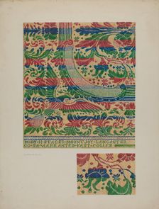 Coverlet, c. 1940. Creator: Florence Milto