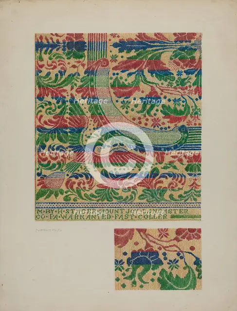 Coverlet, c. 1940. Creator: Florence Milto.