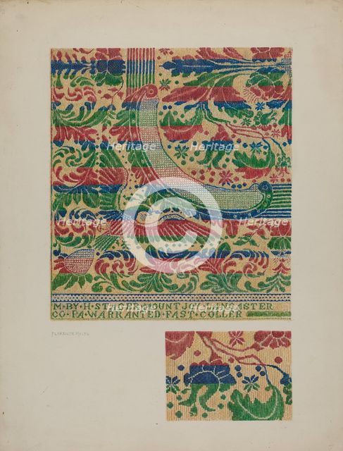 Coverlet, c. 1940. Creator: Florence Milto.